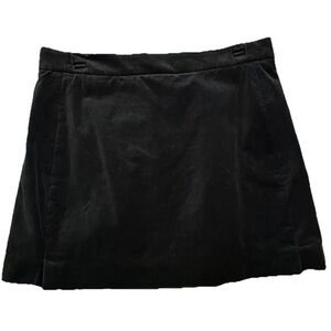 J.Crew Women’s Size 10 Black Velvet Mini Skirt Holiday Career Night Out